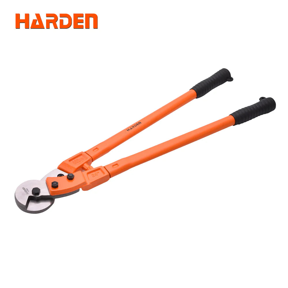 HARDEN 570063 24-Inch Wire Rope Cutter – Professional Drop-Forged T8 Steel Shears | Heavy-Duty Cable Cutter for Steel & Stainless Steel Wire Rope